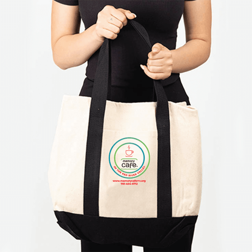 Memory Cafe | Twill Two-Tone Shopping Tote