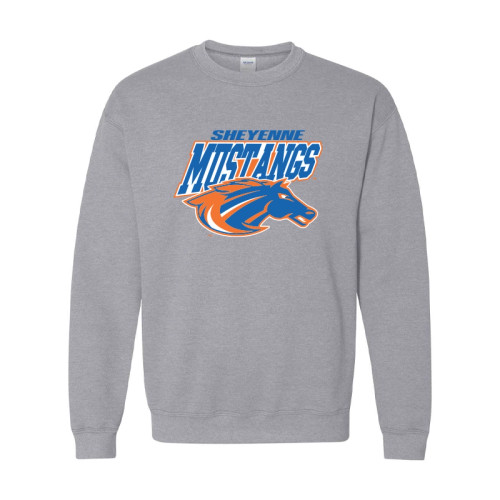 Sheyenne Mustangs Crewneck Sport Grey