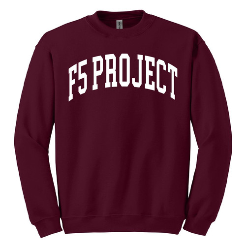 F5 Project | Logo Crewneck Maroon