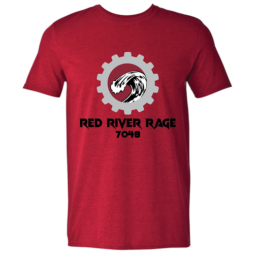 Red River Rage Robotics Team | Softstyle T-Shirt Antique Cherry Red