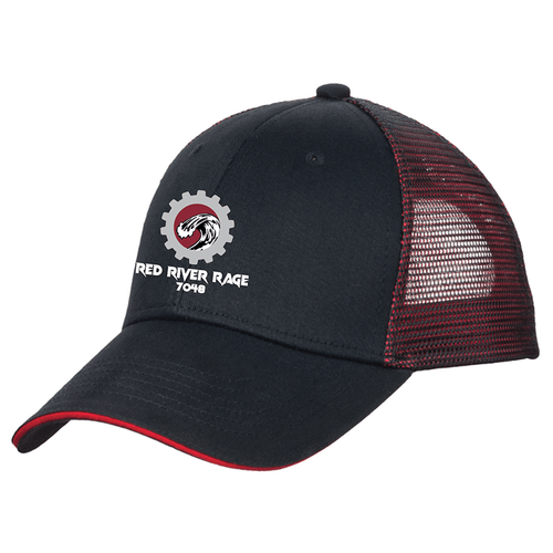 Red River Rage Robotics Team | Snapback Cap Black/Red