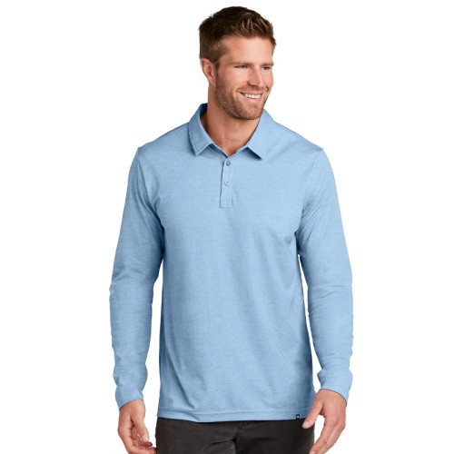 Allure Heather Travis Mathew Oceanside Heather Long Sleeve Polo