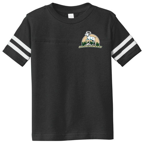 Mountaineers | Toddler Football Fine Jersey Tee Black/White