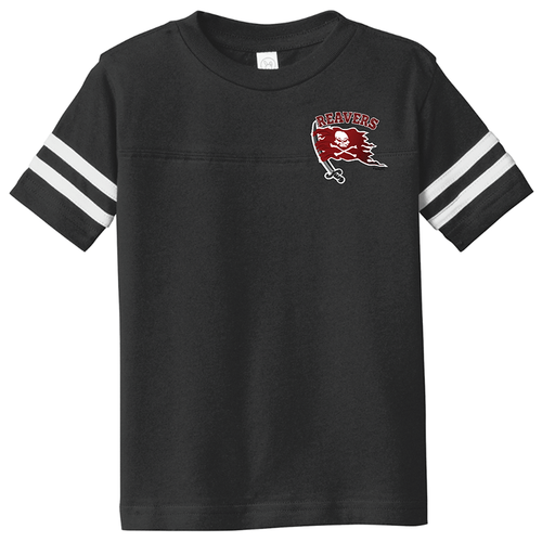 Reavers | Toddler Football Fine Jersey Tee Black/White