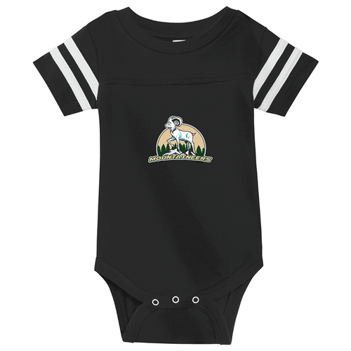 Mountaineers | Infant Football Fine Jersey Bodysuit Black/White