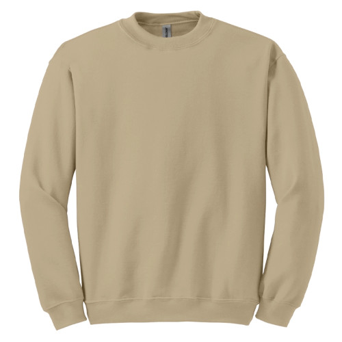 Plain Custom Sand Basic Crewneck Sweatshirt