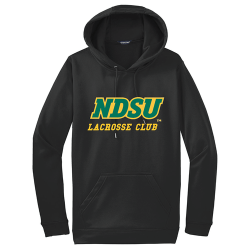 NDSU Men's Lacrosse Club | Sport-Wick Fleece Hooded Pullover Black