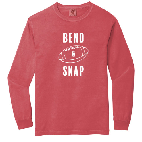 Bend & Snap Football Day Long Sleeve Crimson