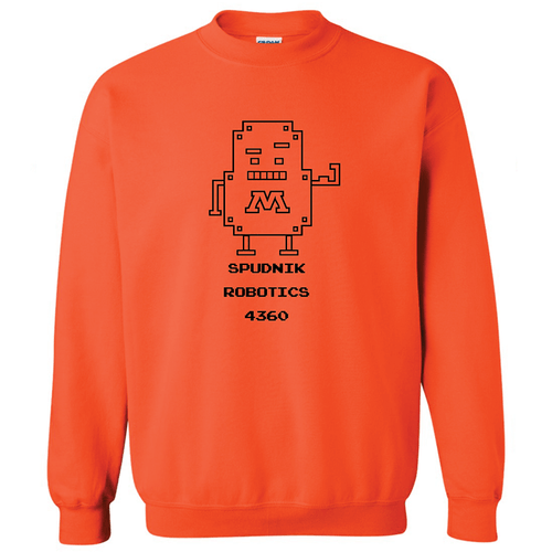 Spudnik Robotics Team | Heavy Blend Crewneck Sweatshirt Orange