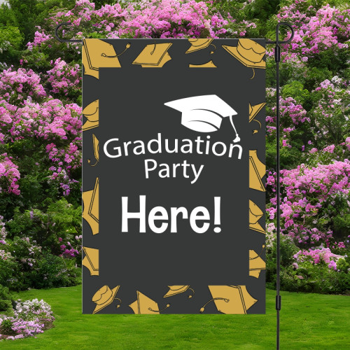 Graduation Party Garden Flag