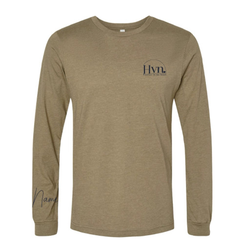 Haven | Forever in my heart long sleeve heather olive