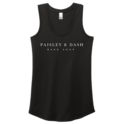 Paisley & Dash | Women’s Perfect Tri Racerback Logo Tank Front