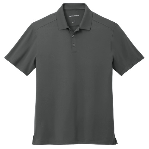 Port Authority City Stretch Flat Knit Polo Graphite