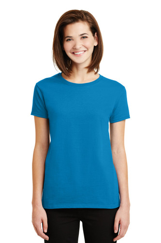 Gildan® Women's Ultra Cotton® 100% US Cotton T-Shirt model front