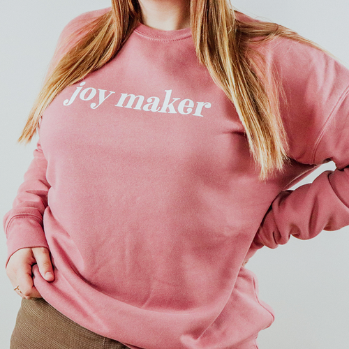 Hope Blooms | Mauve Joy Maker Crewneck