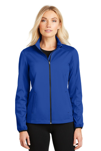 Port Authority® Women's Active Soft Shell Jacket model front