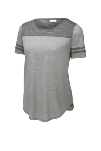 Sport-Tek ® Women's PosiCharge ® Tri-Blend Wicking Fan Tee front
