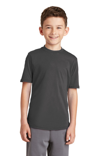 Port & Company® Youth Performance Blend Tee model front