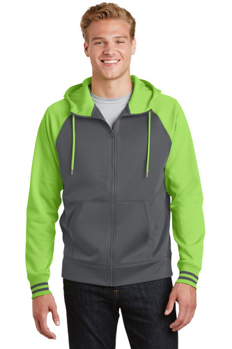 Sport-Tek® Sport-Wick® Varsity Fleece Full-Zip Hooded Jacket facing front