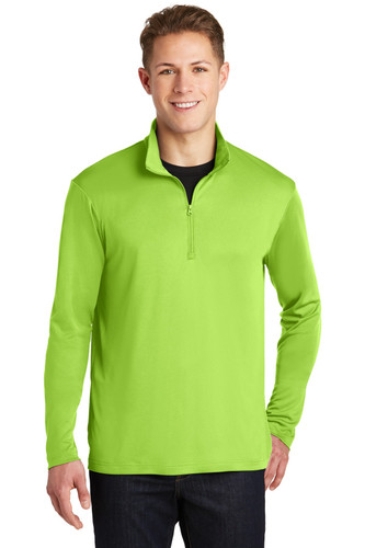 Sport-Tek® PosiCharge® Competitor™ 1/4-Zip Pullover lime green model front