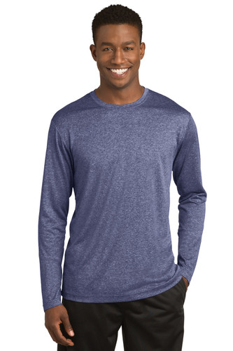 Sport-Tek® Long Sleeve Heather Contender™ Tee model front