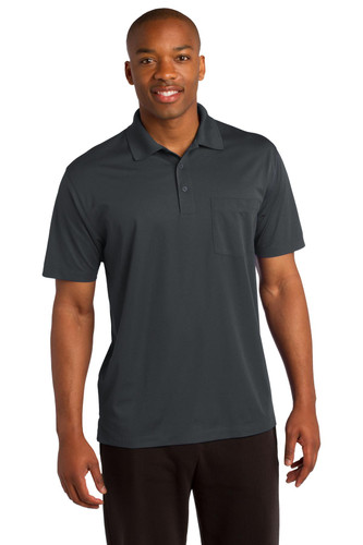 Sport-Tek® Micropique Sport-Wick® Pocket Polo model front