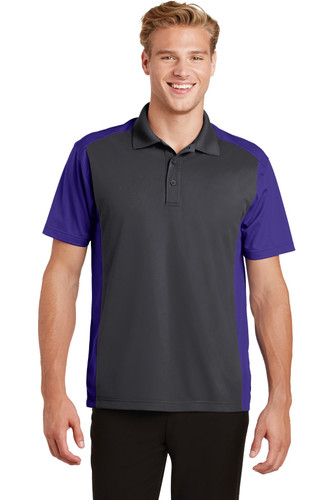 Sport-Tek® Colorblock Micropique Sport-Wick® Polo model front