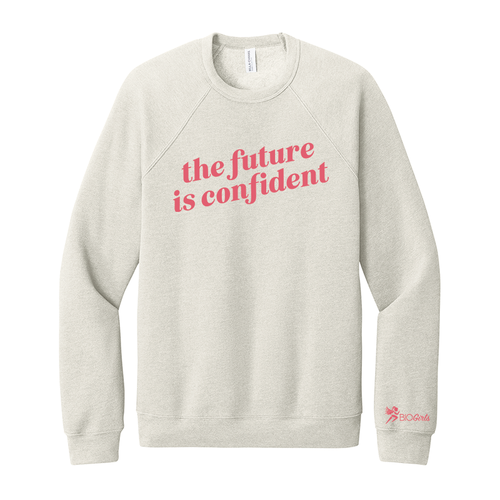 BIO Girls Future is Confident Crewneck Heather Dust
