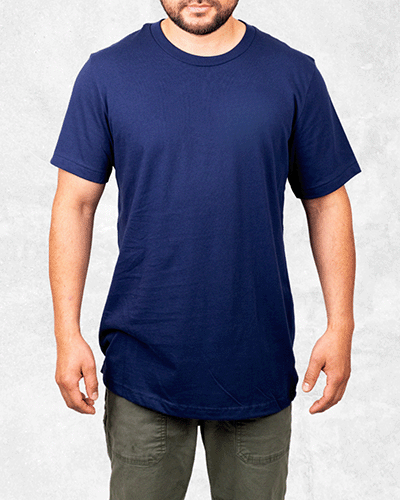 Dark blue short sleeve t-shirt