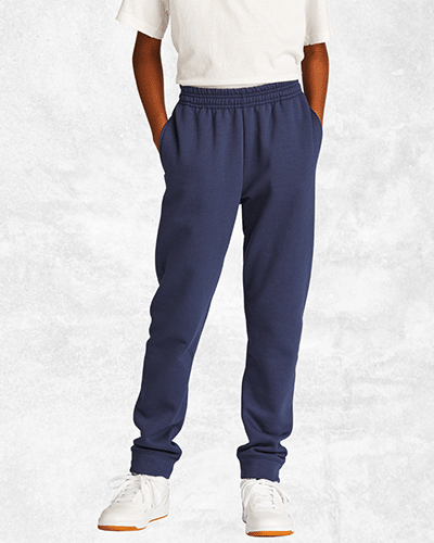 Navy blue cuffed sweatpants