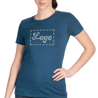 Rhinestone Next Level Cotton T-Shirt | Shirts From Fargo