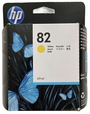 Original HP 82 Yellow Ink Cartridge (C4913A)