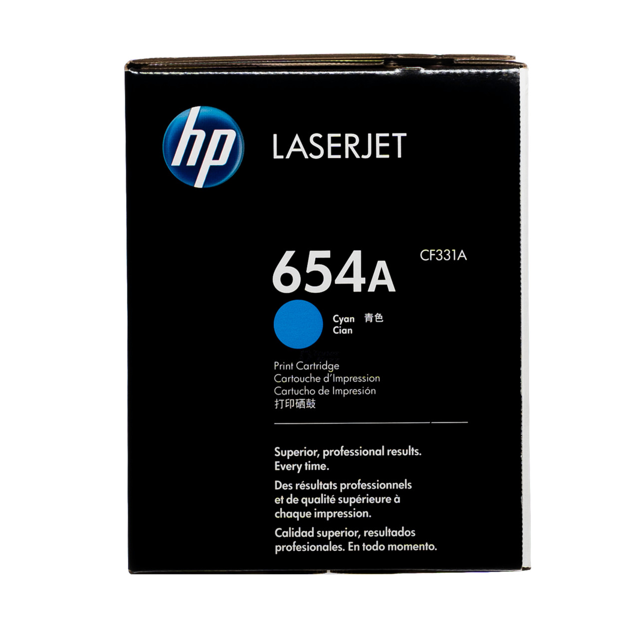 Original HP 654A Cyan LaserJet Toner Cartridge (CF331A)