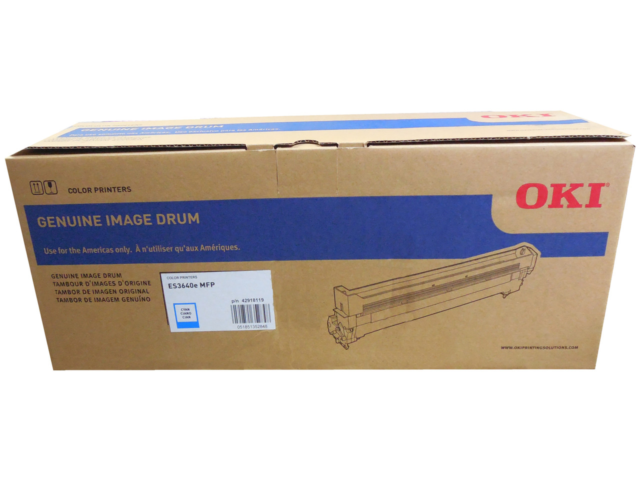 Original Oki 42918119 Cyan Laser Toner Cartridge