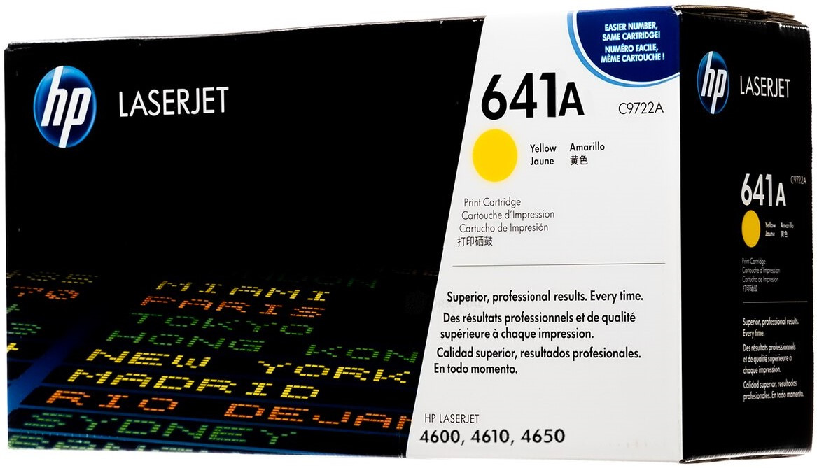 Original HP 641A Yellow LaserJet Toner Cartridge (C9722A)