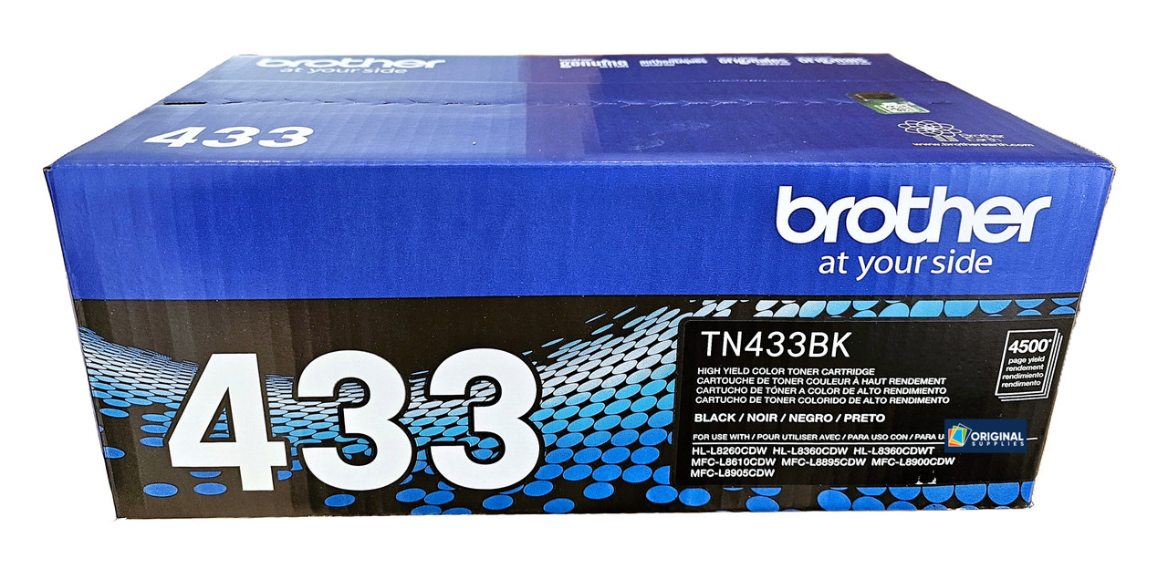Original Brother TN-433 High-Yield Toner Set (TN433BK, TN433C