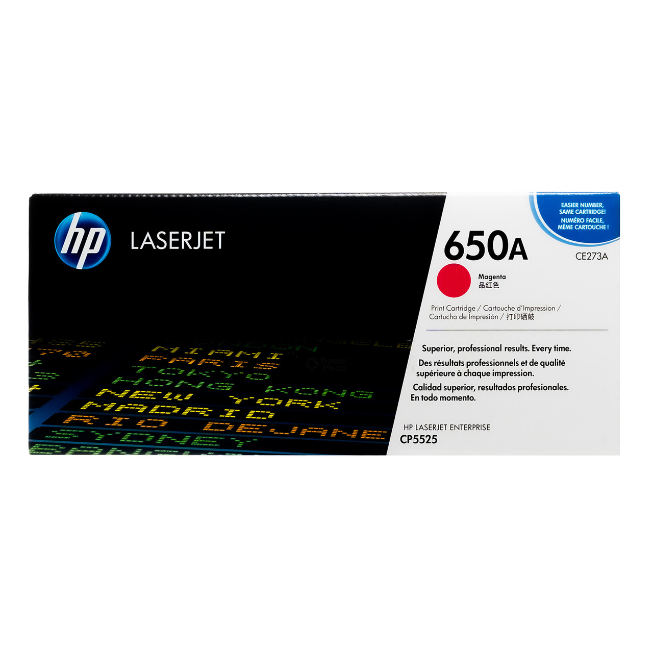 Original HP 650A LaserJet Toner Set (CE270A, CE271A, CE272A