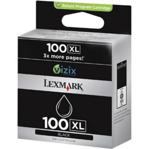 Original Lexmark #100XL 14N1068 Black High-Yield Return Program Ink Cartridge