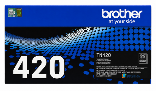 Original Brother TN-420 Black Laser Toner Cartridge (TN420)