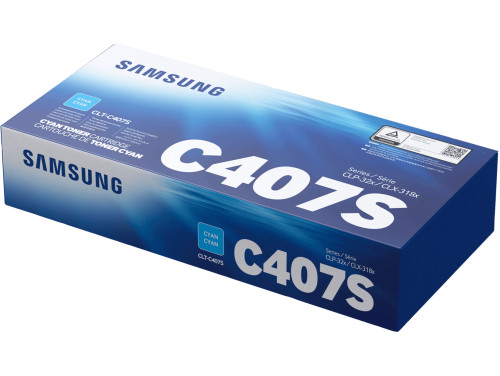 Original Samsung CLT-C407S Cyan Laser Toner Cartridge (CLTC407S)