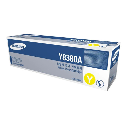 Original Samsung CLX-Y8380A Yellow Laser Toner Cartridge (SU625A)