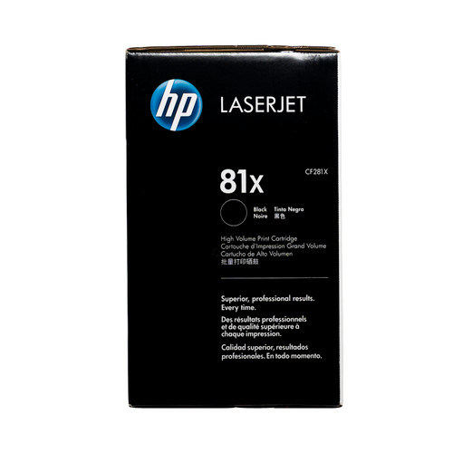 Original HP 81X Black High-Yield LaserJet Toner Cartridge