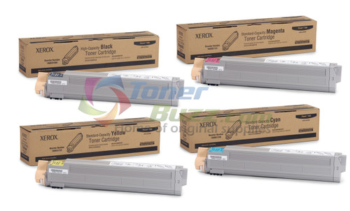 Original Xerox Phaser 7400 Black Cyan Magenta Yellow Toner Cartridge 4-Pack 106R01080 106R01150 106R01151 106R01152