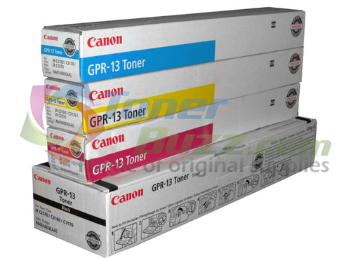 Original Canon GPR-13 Black Cyan Magenta Yellow Laser Toner Cartridge Set 8640A003AA 8641A003AA 8642A003AA 8643A003AA