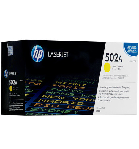 Original HP 501A 502A LaserJet Toner Set (Q6470A, Q6471A, Q6472A, Q6473A) - Black, Cyan, Magenta, Yellow