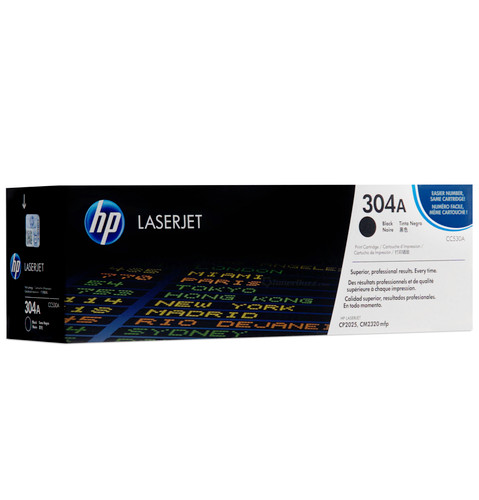 Original HP 304A LaserJet Toner Set (CC530A, CC531A, CC532A, CC533A) - Black, Cyan, Magenta, Yellow