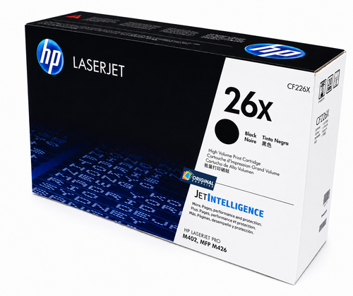 Original HP 26X Black High-Yield LaserJet Toner Cartridge (CF226X)