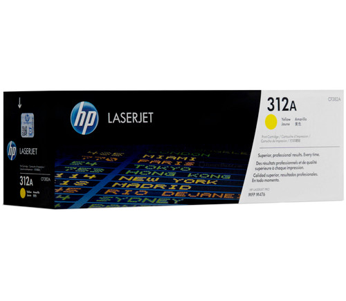 Original HP 312X 312A LaserJet Toner Set (CF380X, CF381A, CF382A, CF383A) - Black, Cyan, Magenta, Yellow