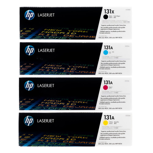 HP 131A SET | CF210X CF211A CF212A CF213A | Original HP Toner Cartridge - Black, Cyan, Yellow, Magenta
