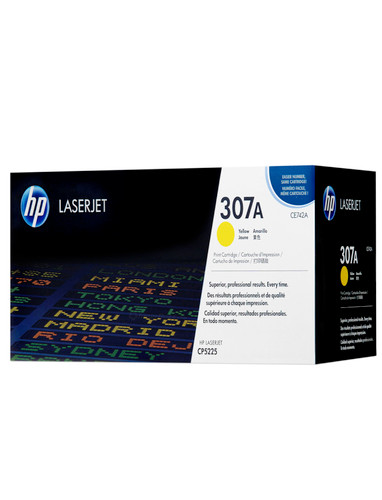 Original HP 307A LaserJet Toner Set (CE740A, CE741A, CE742A, CE743A) - Black, Cyan, Magenta, Yellow
